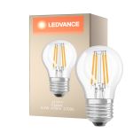 Ledvance Classic LED E27 Pear Filament Clear 4.2W 470lm - 927 Extra Warm White | Best Colour Rendering - Dimmable - Replaces 40W