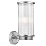 Nordlux Linton Wall Light Brushed Aluminium | Suitable for 1x E27