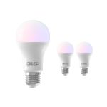 Multipack 3x Calex Smart Tuya Wifi E27 Pear 8.5W 806lm - 822-840 Tunable White | RGBW - Dimmable - Replaces 60W