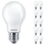 Multipack 10x Philips MASTER Value LED Bulb E27 Pear Frosted 3.4W 470lm - 927 Extra Warm White | Best Colour Rendering - Dimmable - Replaces 40W