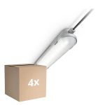 Multipack 4x Philips LED Waterproof Batten CoreLine WT120C G2 42.9W 6000lm - 840 Cool White | 150cm 