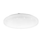 Eglo Wall and Ceiling Light Frania-S Steel White 5.5W 600lm - 830 Warm White | IP20 