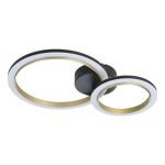 Eglo Ceiling Light Calliera Steel Black, Brass 12W 1500lm - 830 Warm White | Dimmable