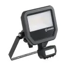 Ledvance LED Floodlight Aluminium Black 17W 2400lm 100D - 840 Cool White | IP65 - Motion And Light Sensor - Symmetrical