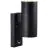Nordlux Tin Wall Light Metal Black Up & Down | Suitable for 2x GU10 - Motion and Light Sensor