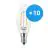 Multipack 10x Philips Corepro LED Candle E14 Twisted Candle Filament Clear 2W 250lm - 827 Extra Warm White | Replaces 25W