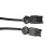Noxion GST - Compatible Extension Cable Black - Male + Female - 1m - 3 pole 1,5mm2