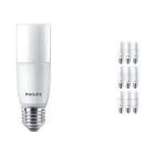 Multipack 10x Philips Corepro LED E27 Tubular Stick Frosted 9.5W 1050lm - 840 Cool White | Replaces 75W