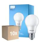 Multipack 10x Philips Corepro LED Bulb E27 Pear Frosted 4.9W 470lm - 827 Extra Warm White | Replaces 40W