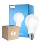 Multipack 6x Philips Corepro LED Bulb E27 Pear Frosted 17.5W 2452lm - 840 Cool White | Replaces 150W