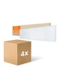 Multipack 4x Ledvance LED Panel Compact Aluminium White 33W 3630lm - 840 Cool White | 120x30cm - UGR < 19