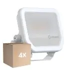 Multipack 4x Ledvance LED Floodlight Aluminium White 17W 2200lm 100D - 830 Warm White | IP66 - Symmetrical